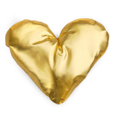Poduszka Cushion Heart złota