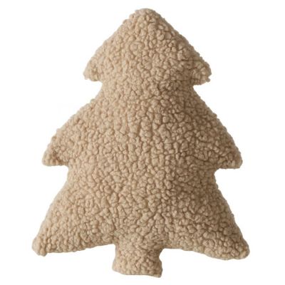 Poduszka dekoracyjna Choinka brązowa boucle