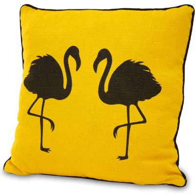 Poduszka Flamingo żółta  