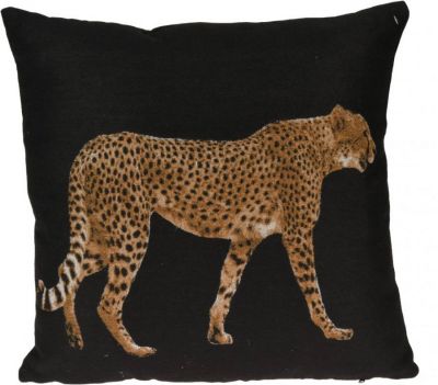 Poduszka Leopard czarna