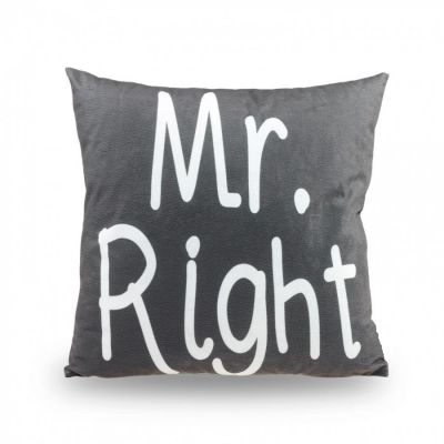 Poduszka Mr. Right czarna  