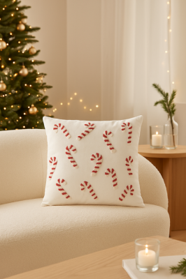 Poduszka świąteczna Candy Cane 