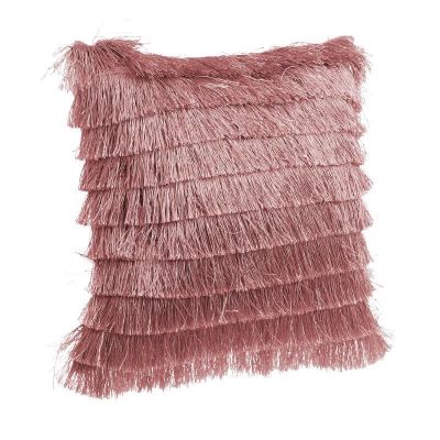 Poduszka z frędzlami Glam różowa