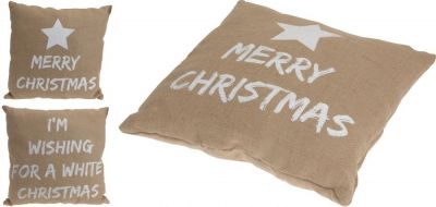 Poduszka z napisem boho Merry Christmas  