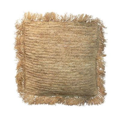 Poduszka Boho z rafii naturalna 60cm - Bazar Bizar