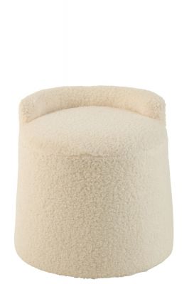 Puf Cocoon Boucle biały