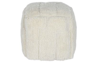 Puf Japandi boucle biały - Item International