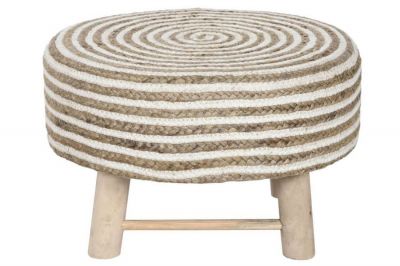 Puf jutowy Stripes 50 cm  - Item International