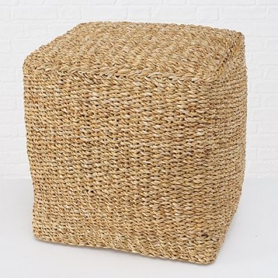 Puf rattanowy Boho kwadratowy  - Boltze
