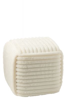 Puf Soft Rib biały