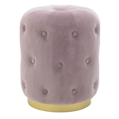 Puf Veloute Stool Royal różowy  - Inart