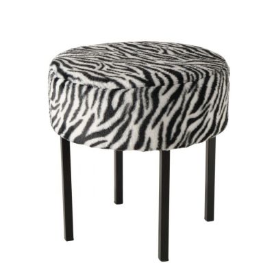 Puf Zebra Noir
