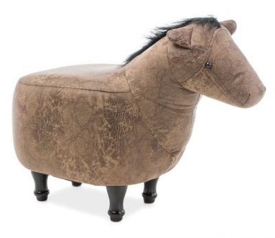 Pufa Horse brązowa