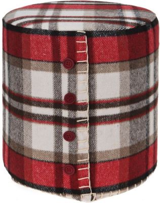 Pufa Stołek Fabric design round  - Koopman