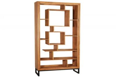 Regał drewniany Cubus drewno akacjowe 190 cm - Invicta Interior
