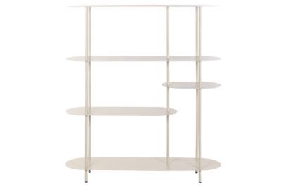 Regał metalowy Ovalo creme 140 cm