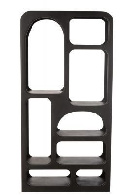 Regał Valencia czarny japandi 