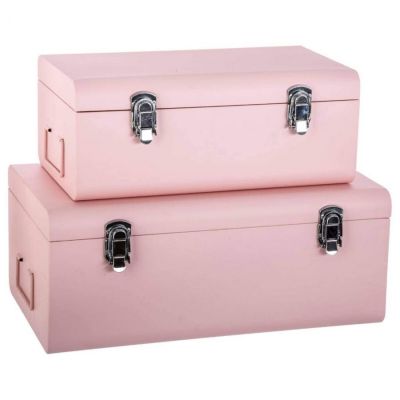 Skrzynie walizki różowe - Atmosphera