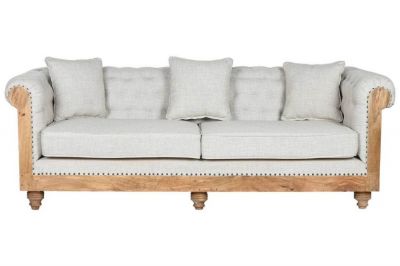 Sofa Chesterfield Luxury z drewna mango - Item International