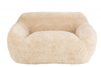 Sofa futrzana Bear Cloud creme beżowa premium