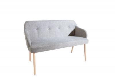 Sofa Ławka Scandinavia szara  - Invicta Interior