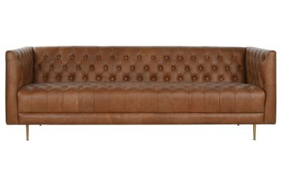 Sofa Lujo luxury skórzana brązowa  - Item International