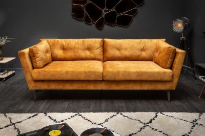 Sofa Marvelous musztardowa - Invicta Interior