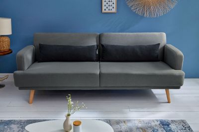 Sofa rozkładana Studio ciemnoszara - Invicta Interior