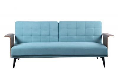 Sofa rozkładana wersalka Extravaganza niebiesko-miętowa - Item International