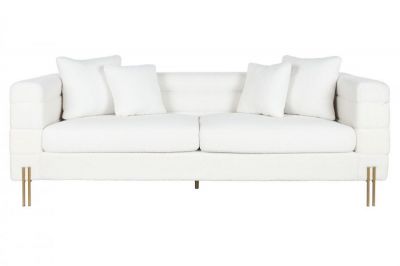 kat.II Sofa Teddy future boucle biała 205 cm - ekspozycyjna