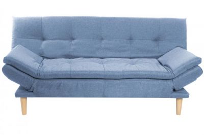 Sofa z funkcją spania niebieska
