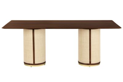Stół Capri drewno mango rattan 200 cm - Item International
