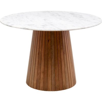 Stół drewniany Grace z marmurowym blatem - Kare Design