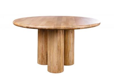 Stół okragły Art Deco 140 cm z drewna mango - Invicta Interior