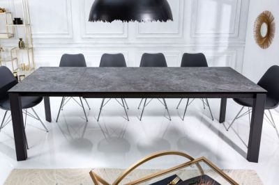Stół rozkładany 180-240 cm ceramiczny włoski marmur - Invicta Interior