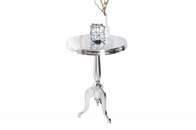 Stolik Barocco Jardin 75 cm srebrny  - Invicta Interior