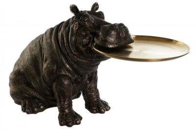 Stolik dekoracyjny Hipopotam z tacą