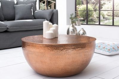 Stolik Ława Orient II 60 cm miedziany  - Invicta Interior