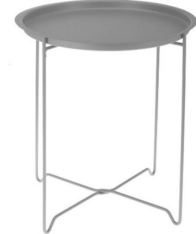 Stolik Pomocnik Metal round szary - Koopman