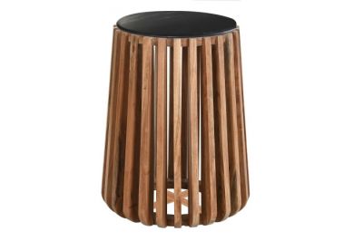 Stolik Stripes z drewna mango i marmuru