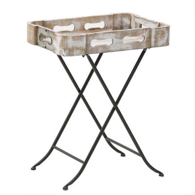 Stolik Vintage drewniany - Inart