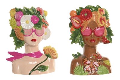 Wazon Pop Art Fashion Lady Bloom