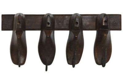 Wieszak ścienny drewniany Shoes 54 cm - Item International