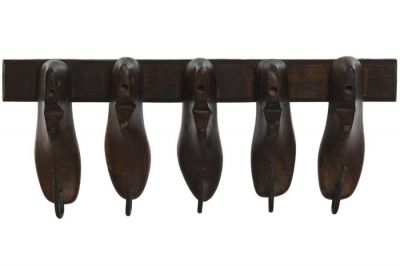 Wieszak ścienny drewniany Shoes 66 cm  - Item International