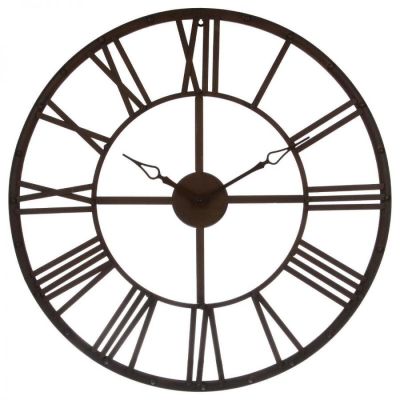 Zegar Factory 70cm brązowy vintage - Atmosphera