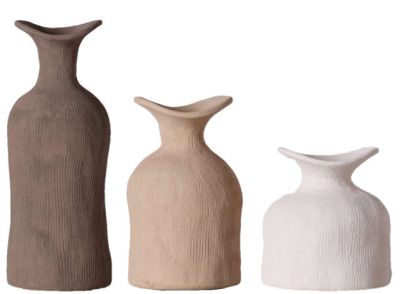 Zestaw 3 wazonów Organic Clay