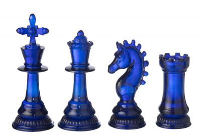 Zestaw dekoracyjnych Figur szachowych Blue