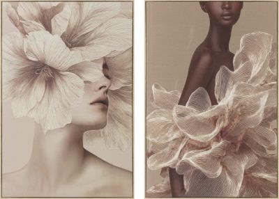 Zestaw Obrazów Velvet Muse 80 x 120 cm