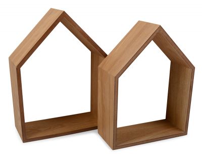 Regały Home drewniane zestaw 2 szt
