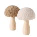Grzybek Boucle drewniany - Boltze